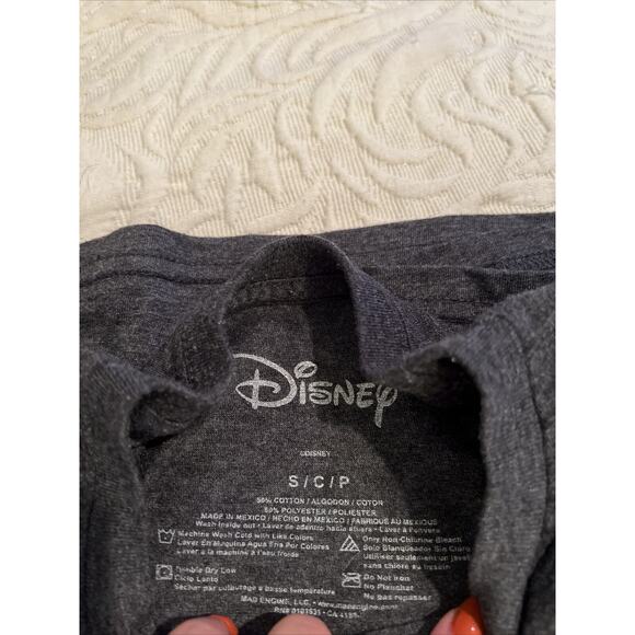 Disney Store Mickey Mouse T-Shirt Size Petite Small Gray Graphic T-Shirt Unisex - Picture 2 of 2